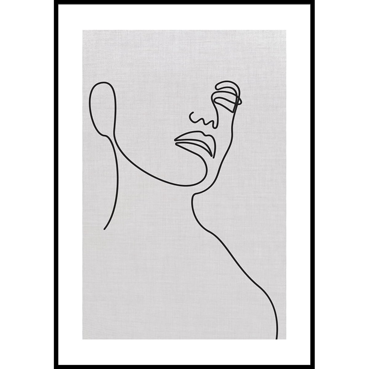 plakat line art ona len 70x100 cm