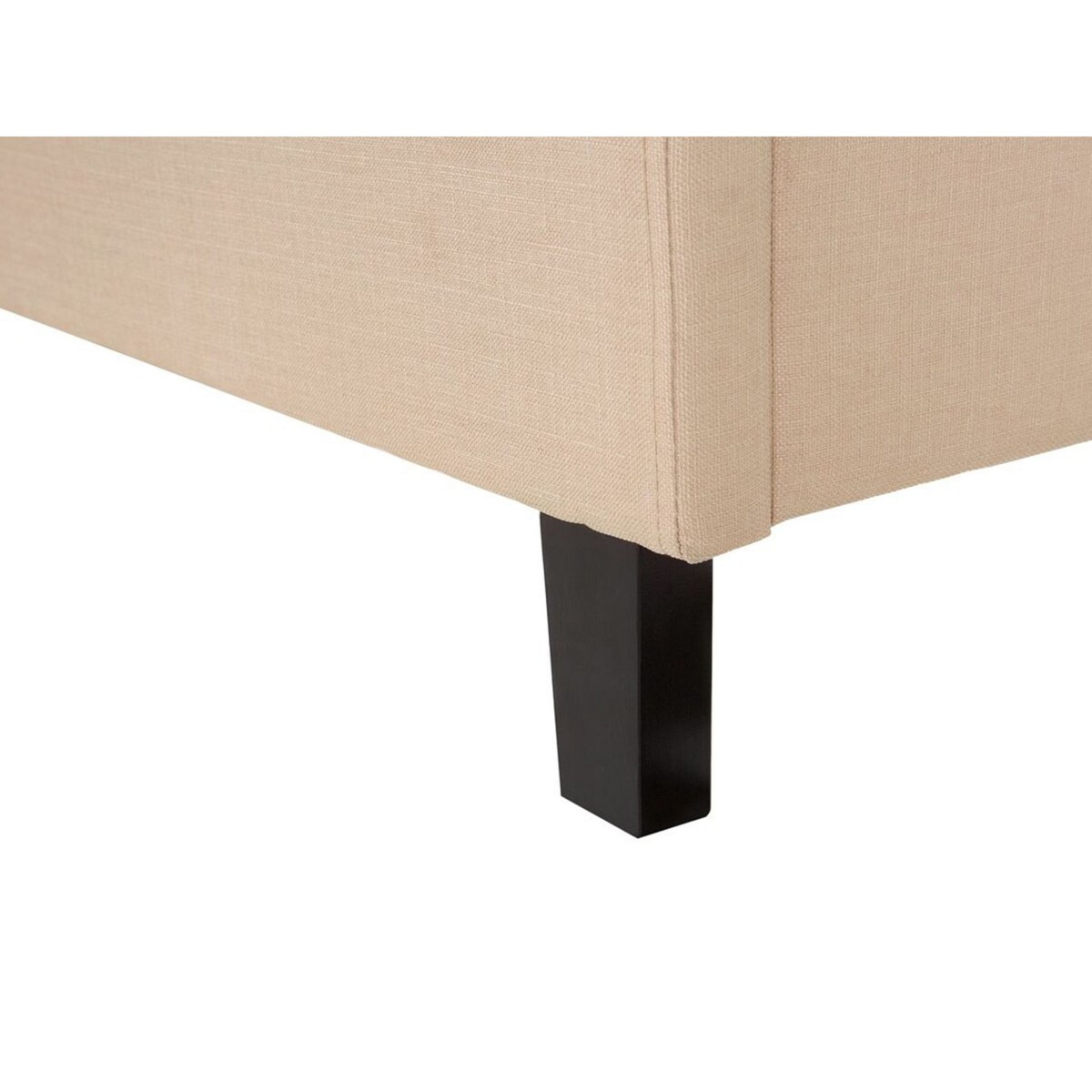 Łóżko tapicerowane 160 x 200 cm beżowe MONTPELLIER