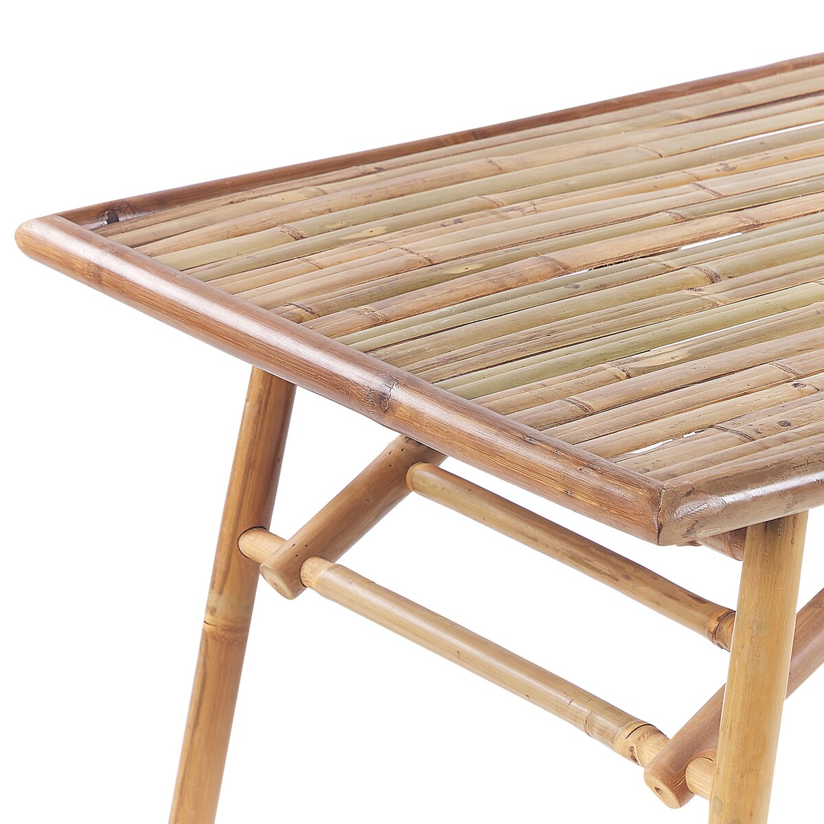 Stół ogrodowy MOLISE 120 cm 69 cm Bambus Jasnobrązowy