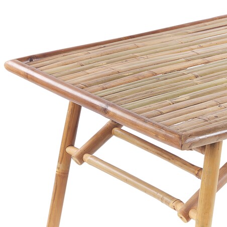 Stół ogrodowy MOLISE 120 cm 69 cm Bambus Jasnobrązowy