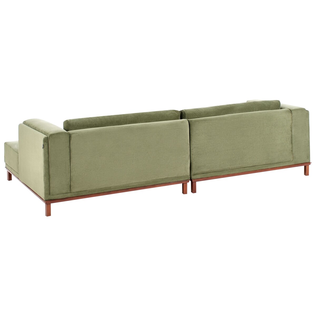 Narożnik VENG Sztruks Zielony dla 4 osób