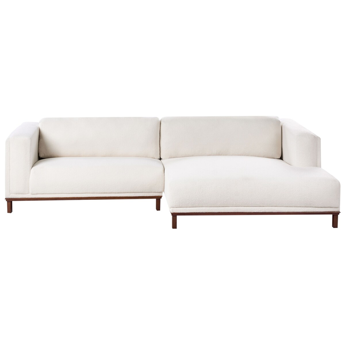 Narożnik dla 4 osób VENG Boucle Złamana biel