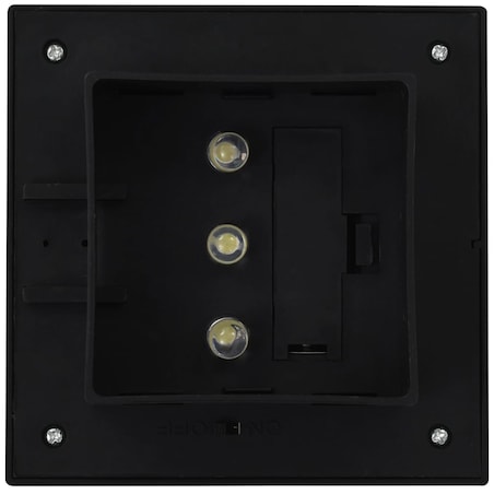 vidaXL Kwadratowe lampy solarne na zewnątrz, 6 szt, LED, 12 cm, czarne