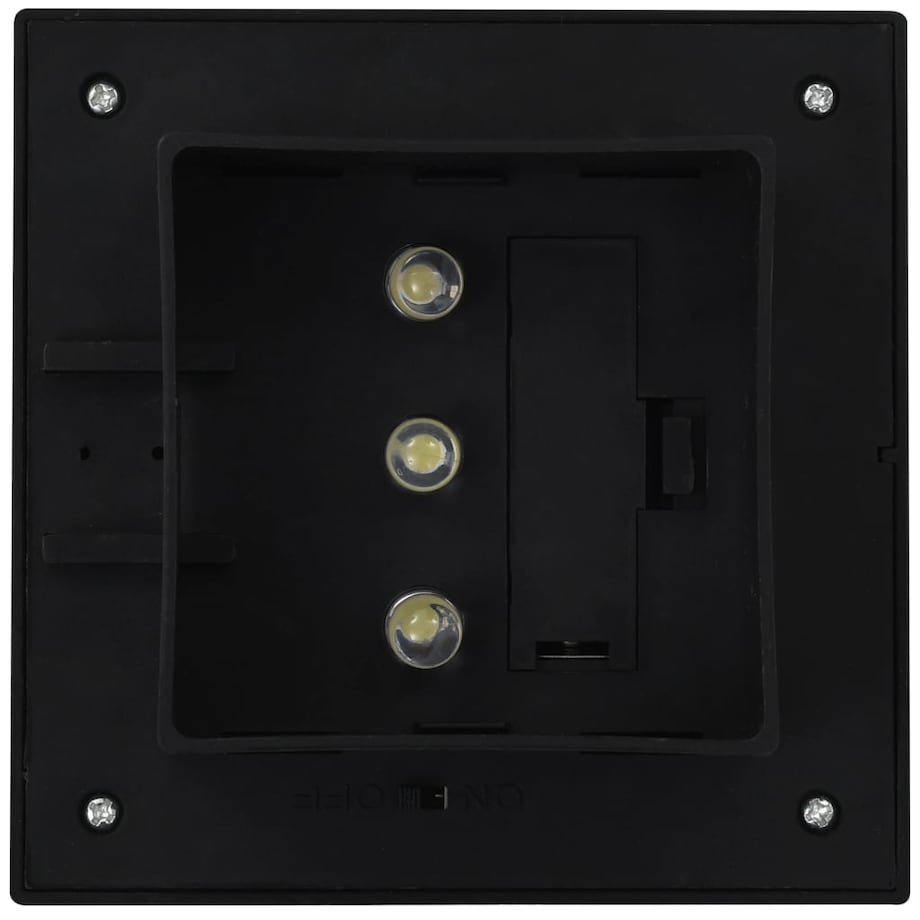 vidaXL Kwadratowe lampy solarne na zewnątrz, 6 szt, LED, 12 cm, czarne