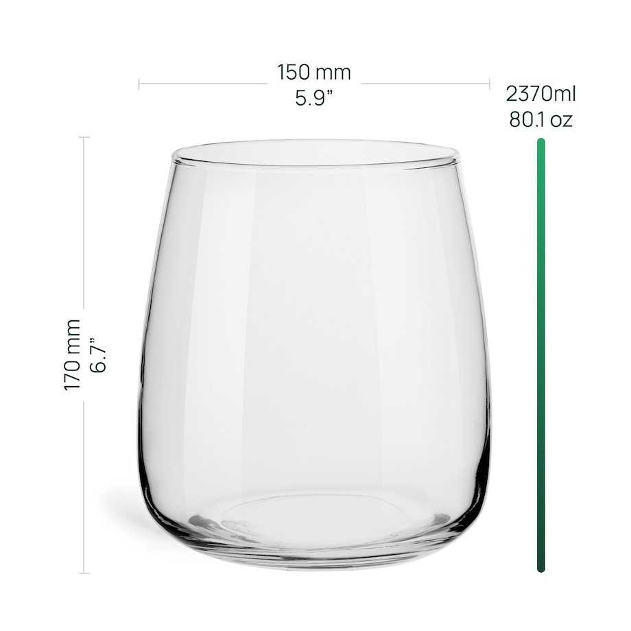 Wazon szklany Emma 17 cm