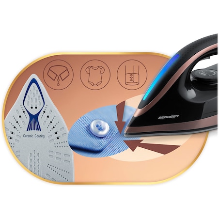 Stacja parowa generator pary żelazko 3000W ceramiczna powłoka Berdsen 333400