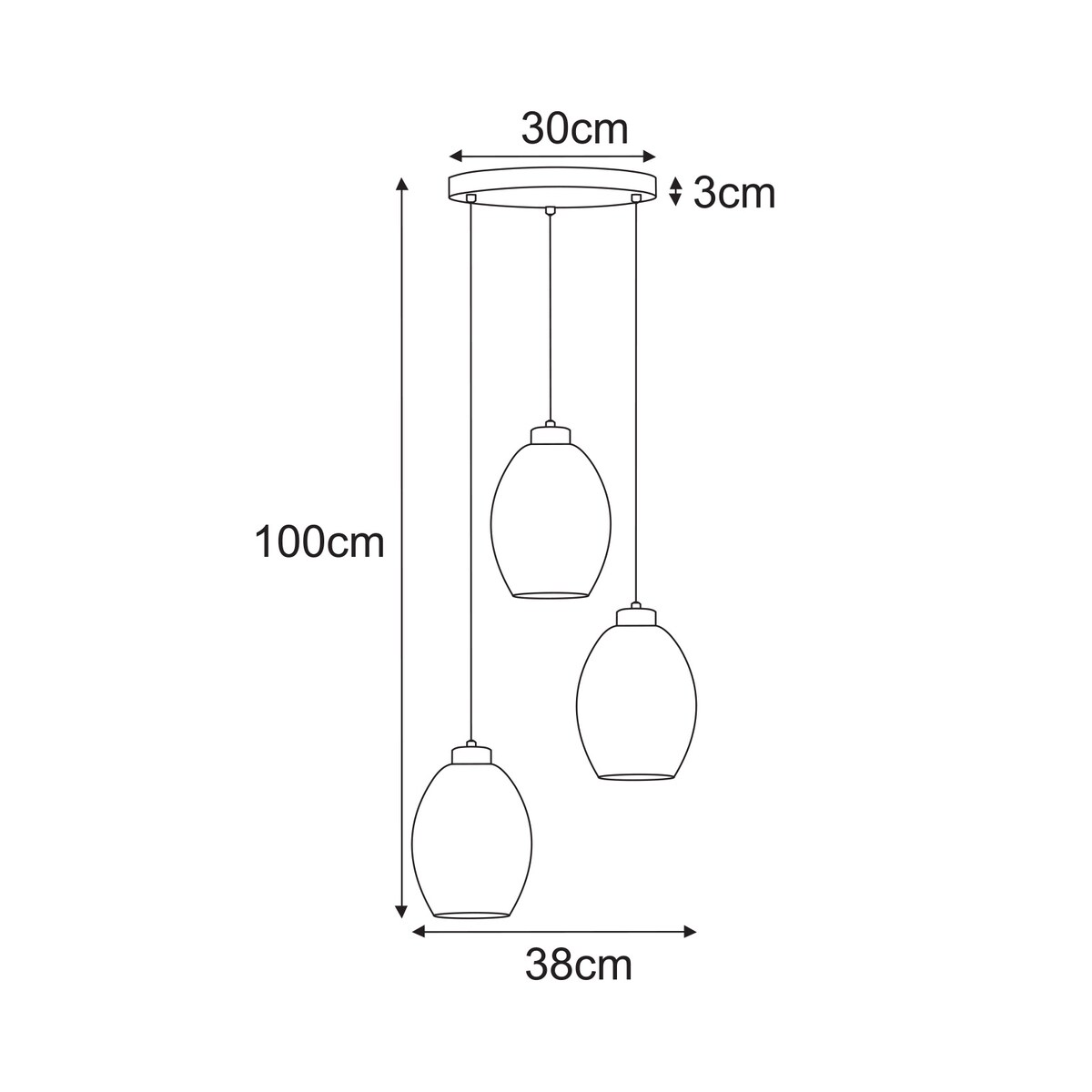 Lampa wisząca K-5722 z serii BALBO