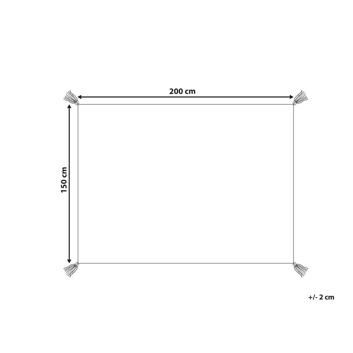 Koc piknikowy LASHARI 150 x 200 cm Brzoskwiniowy