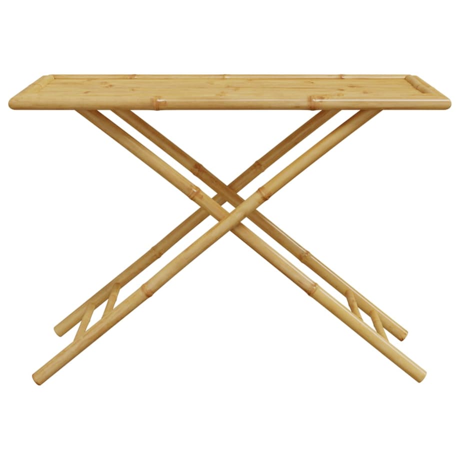 vidaXL Składany stolik ogrodowy, 110x55x75 cm, bambusowy