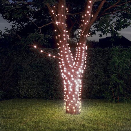 vidaXL Solarne lampki dekoracyjne, 5 szt., 5x200 LED, ciepłe białe
