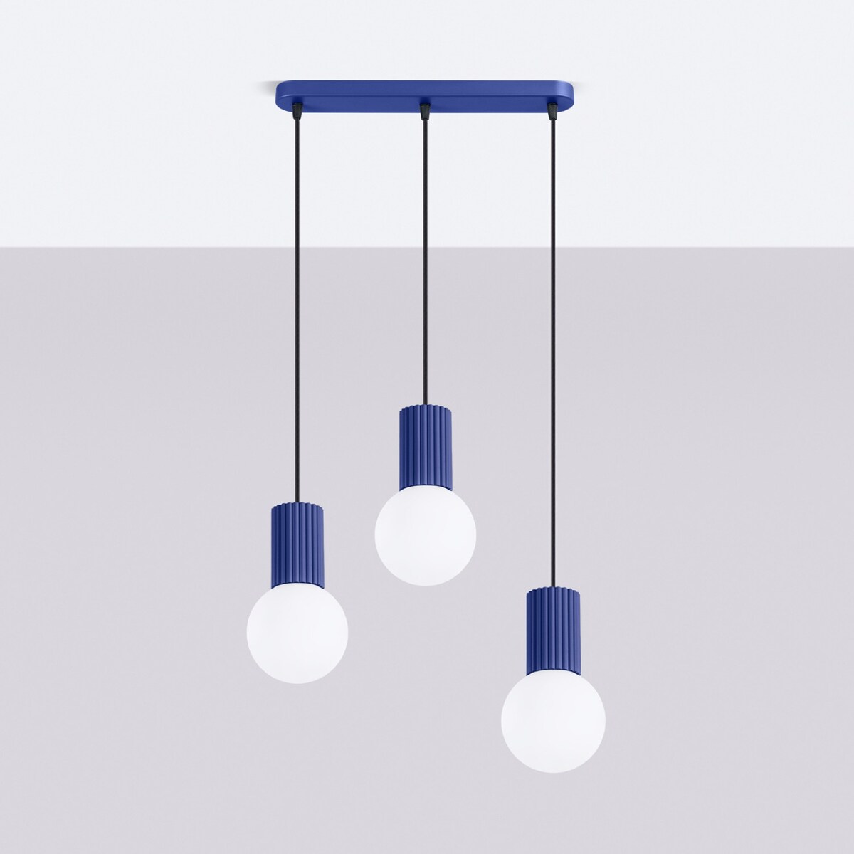 Lampa wisząca HALO 3L ultramaryna