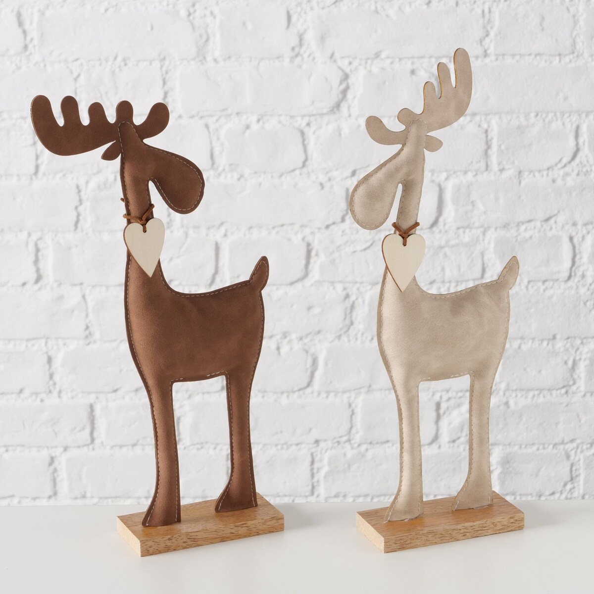 Ręcznie robiona figurka renifera BOONER, 34 cm