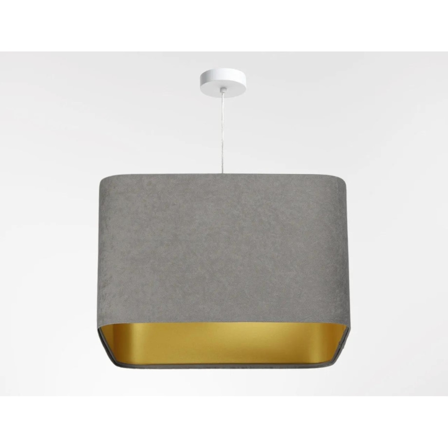 Lampa wisząca KWADRO SUE 40w25 szara/złota