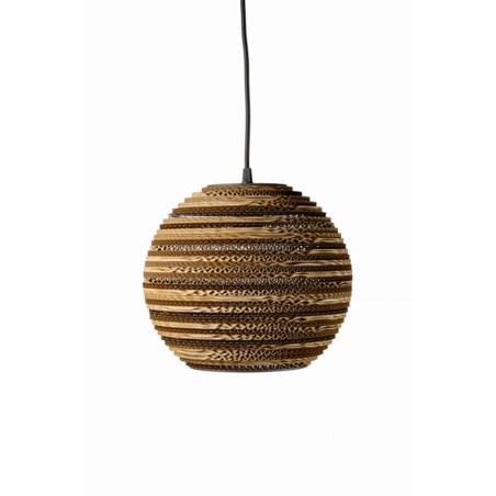 Okrągła lampa wisząca z tektury - SFERA 25