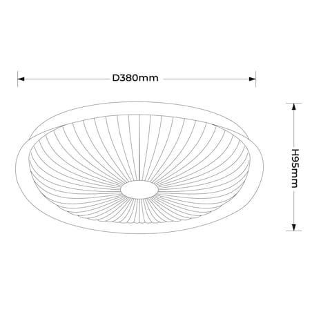 Plafon Light Prestige Luniq biały LED CCT 3000K/4000K/6000K (regulowana) 1 szt.