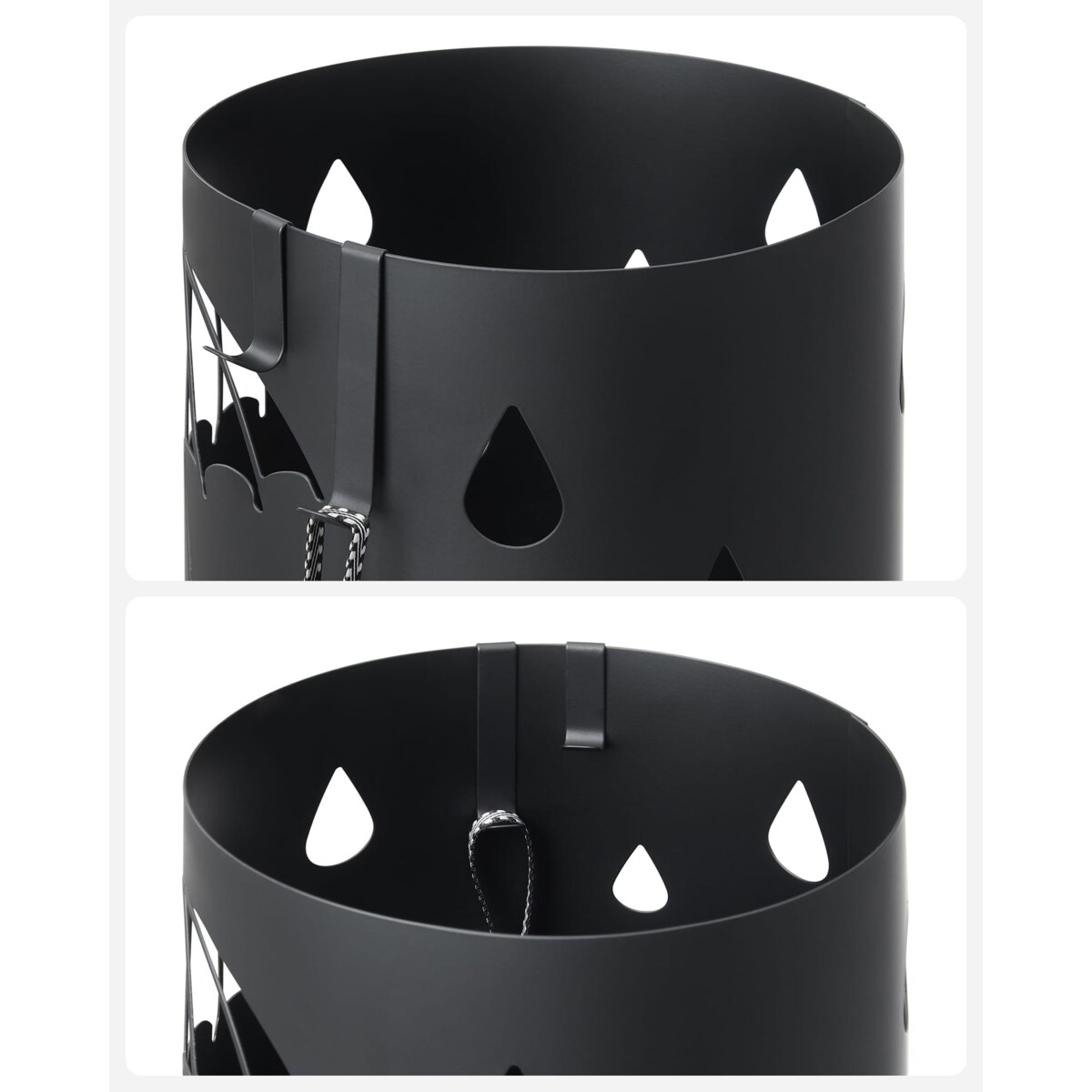 Parasolnik Metalowy 17X41 Cm Czarny