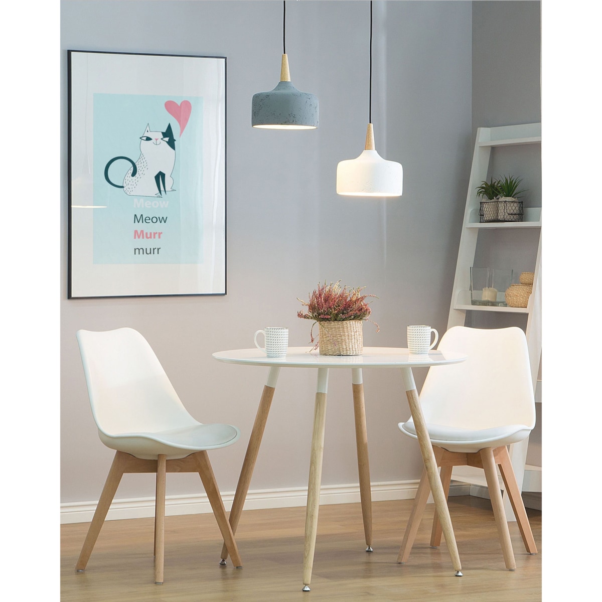Lampa wisząca BURANO Beton Biały