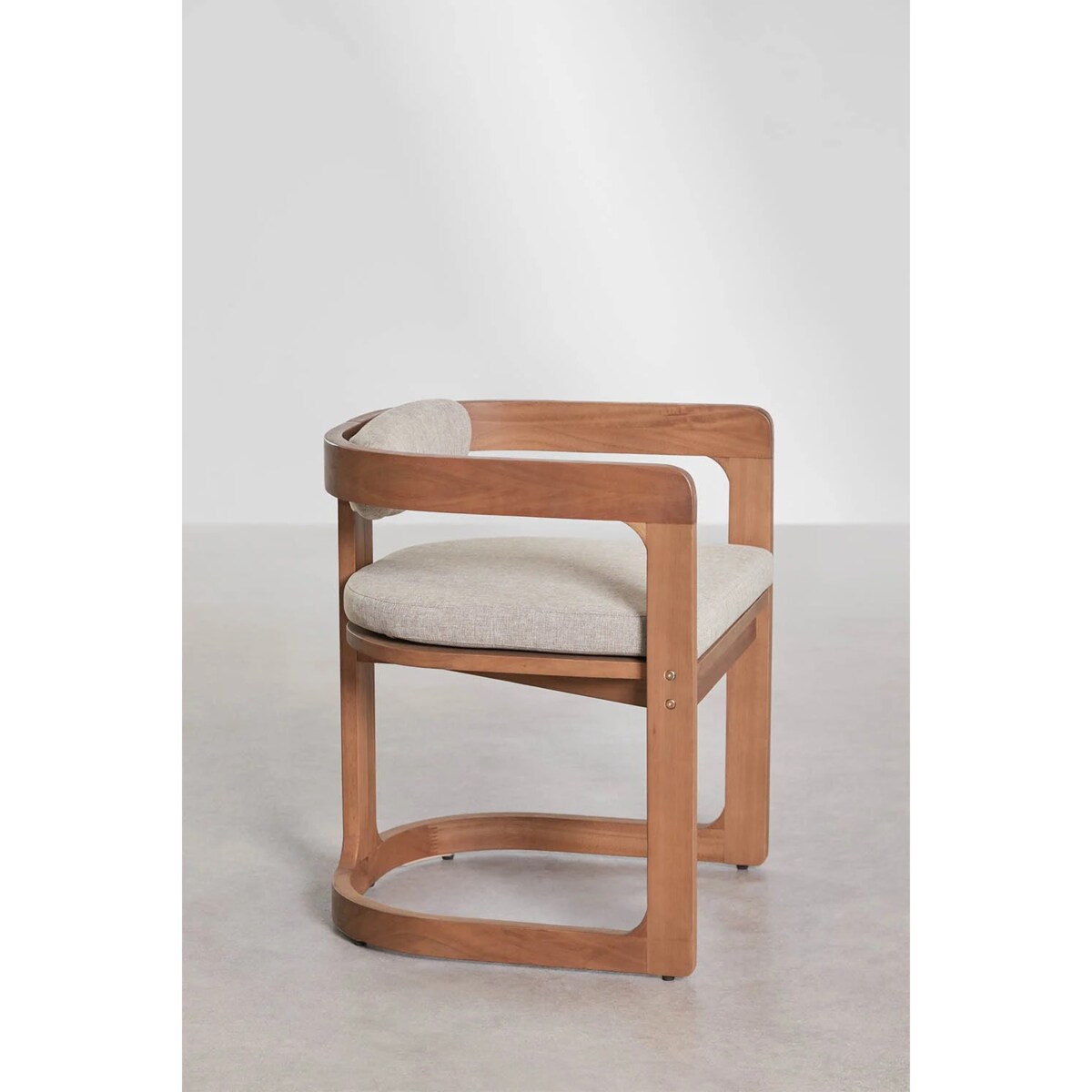 Krzesło ogrodowe z drewna eukaliptusowego Selira, naturalne