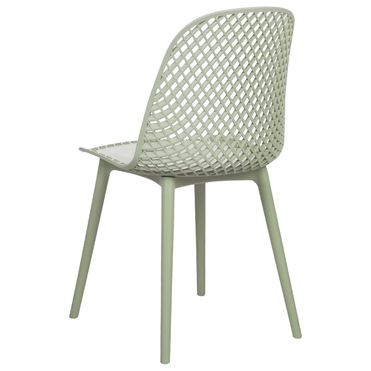 Zestaw 4 krzeseł do jadalni EMORY Jasnozielony