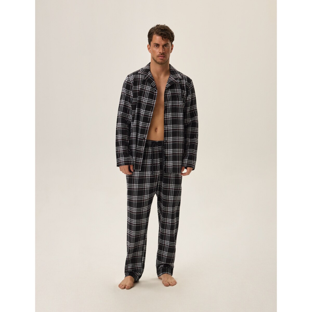 Piżama Honor 2 41943-99X Czarna Czarny, L