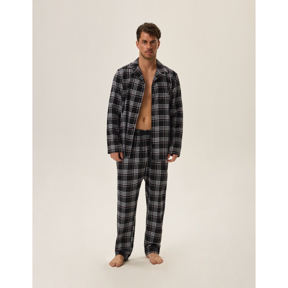 Piżama Honor 2 41943-99X Czarna Czarny, L