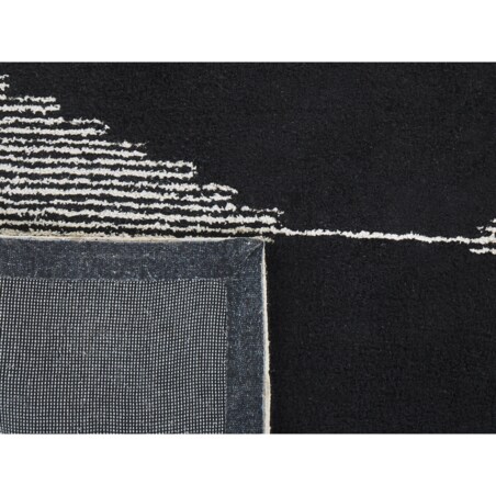 Dywan bawełniany 160 x 230 cm czarno-biały BATHINDA
