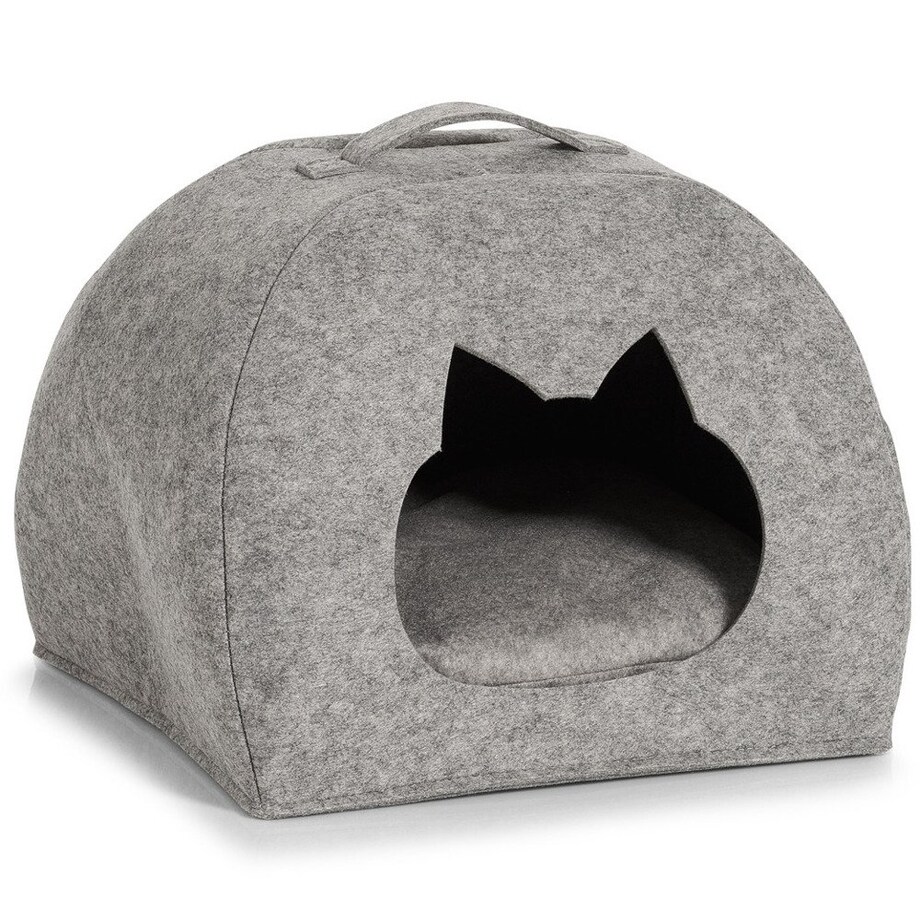 Domek dla kota - legowisko, filcowy, 45x38x33 cm, ZELLER