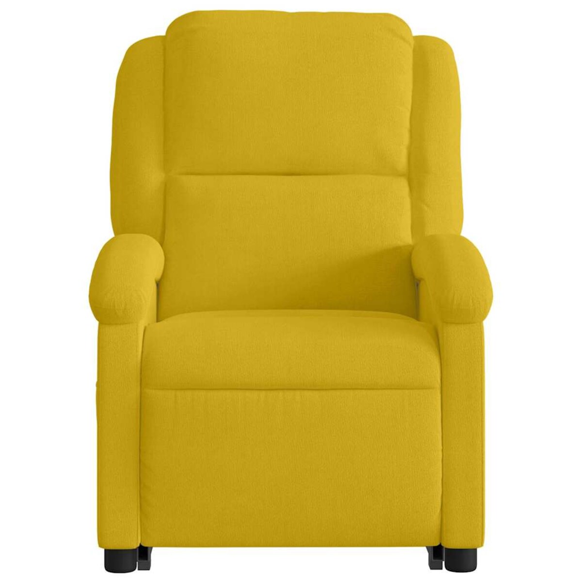 vidaXL Podnoszony fotel rozkładany, żółty, aksamitny