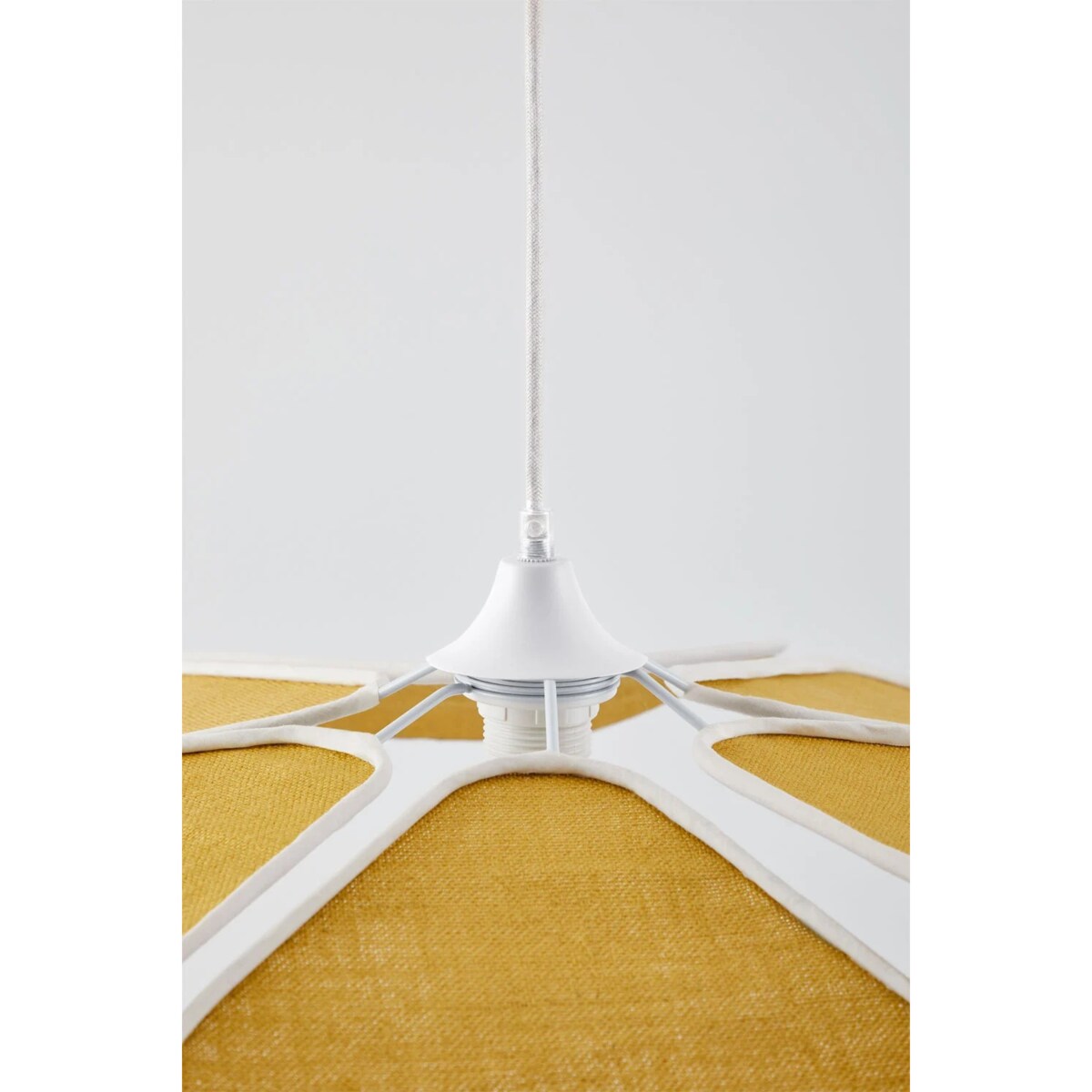 Lampa wisząca żółta Benavid Ø75 cm