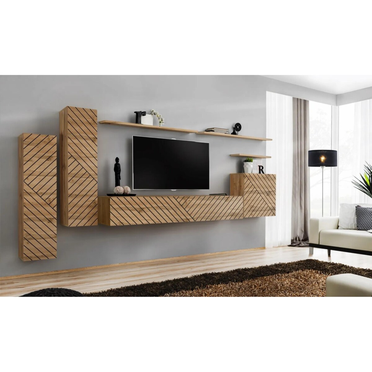 Szafka wisząca SWITCH LAMEL SW3 dąb wotan