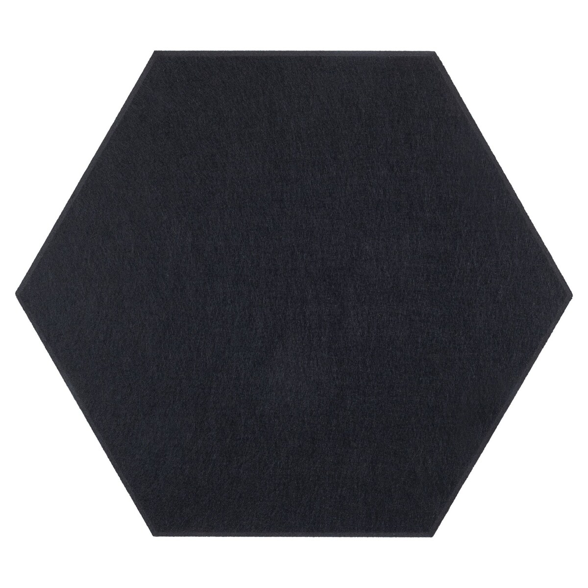 Zestaw 2 szt panel filcowy Felly 40x46 cm płytka heksagon gładki czarny