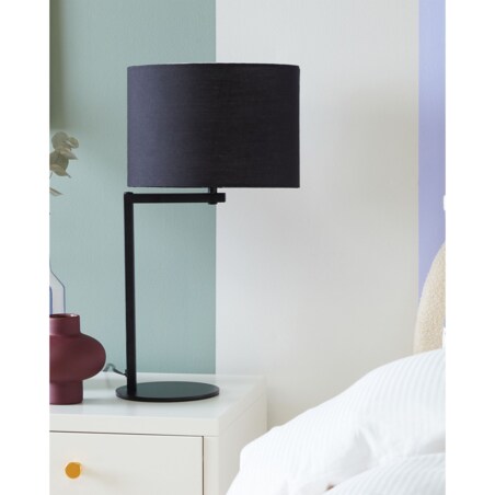 Lampka nocna metalowa czarna BALDWIN