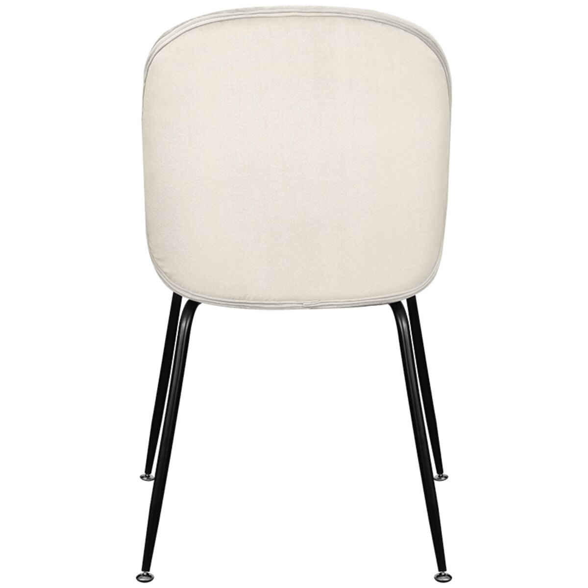 Krzesło tapicerowane welurowe do salonu jadalni beżowe