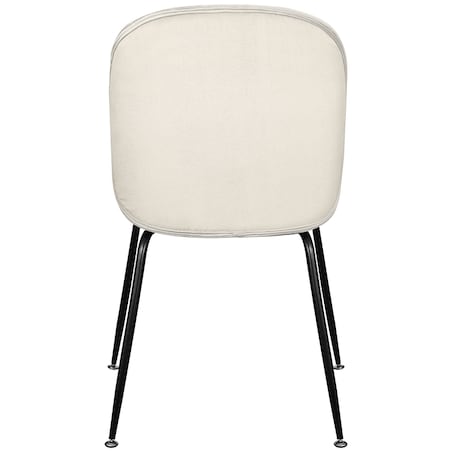 Krzesło tapicerowane welurowe do salonu jadalni beżowe