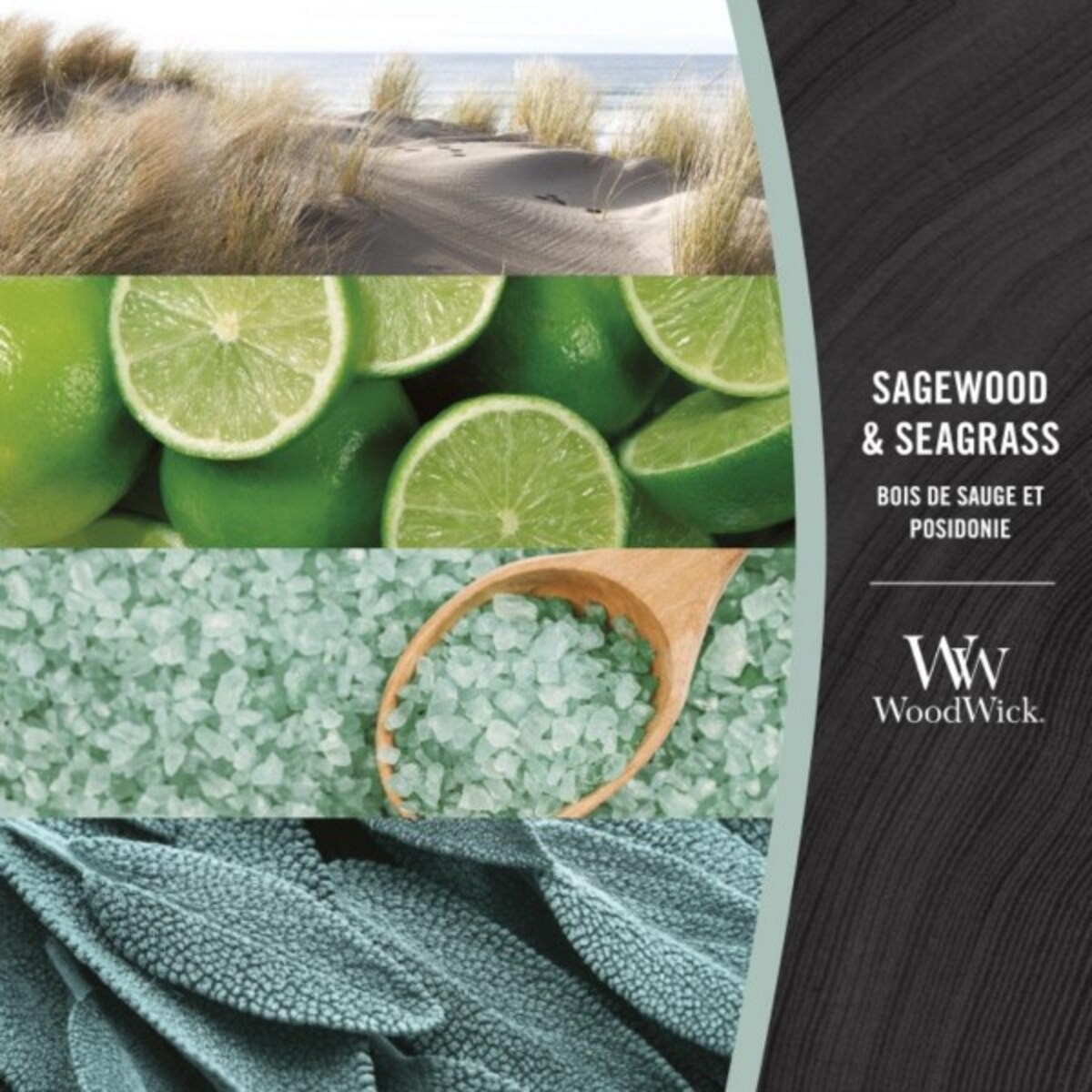 WoodWick świeca Elipsa SAGEWOOD & SEAGRASS