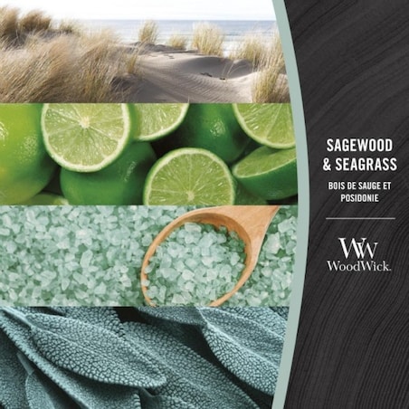WoodWick świeca Elipsa SAGEWOOD & SEAGRASS
