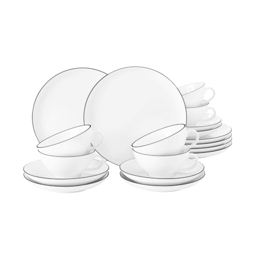 SELTMANN LIDO BLACK LINE Serwis do herbaty dla 6 osób