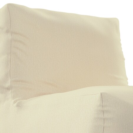 Pufa - fotel, kremowy szenil, 67 x 31 x 75 cm, Chenille