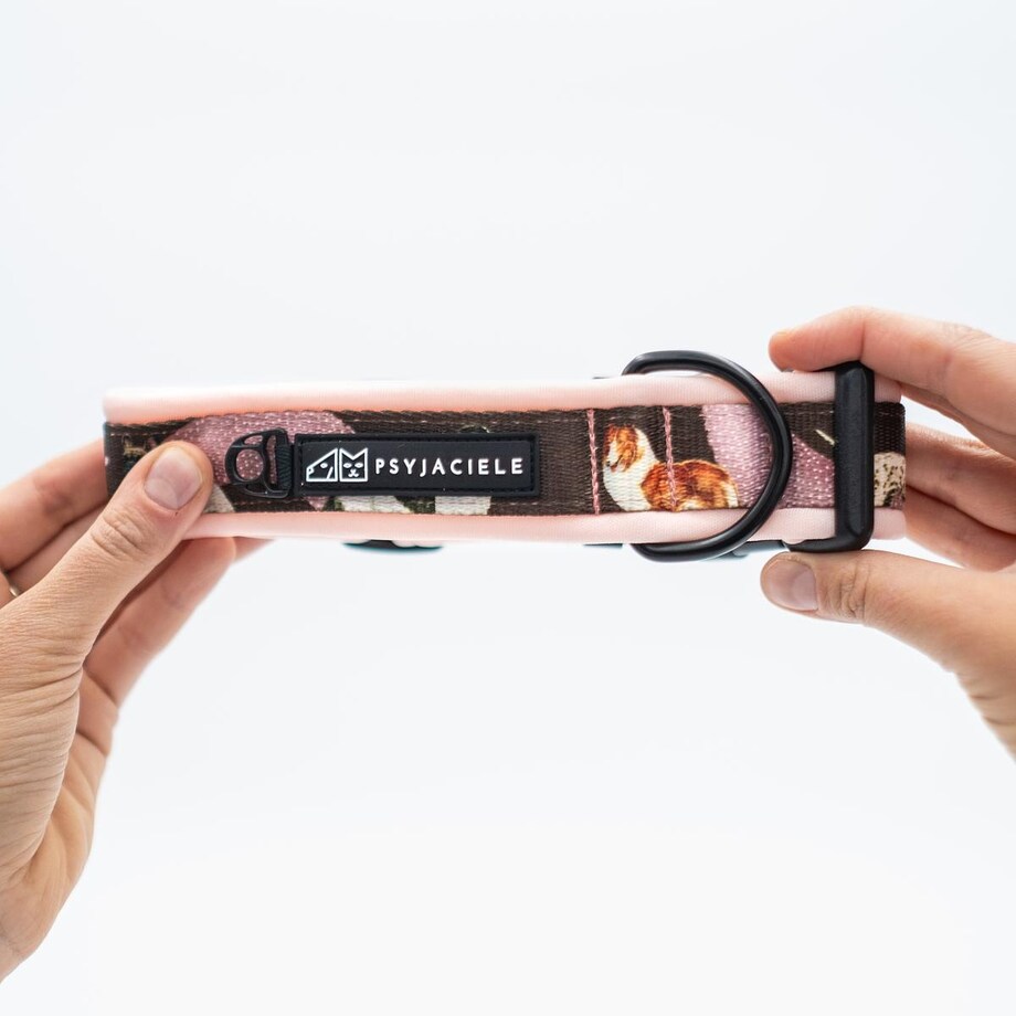 Obroża z klamrą SUPER SOFT "Dobry, taki nie za słodki" - Szerokość taśmy: 38mm, Rozmiar: M