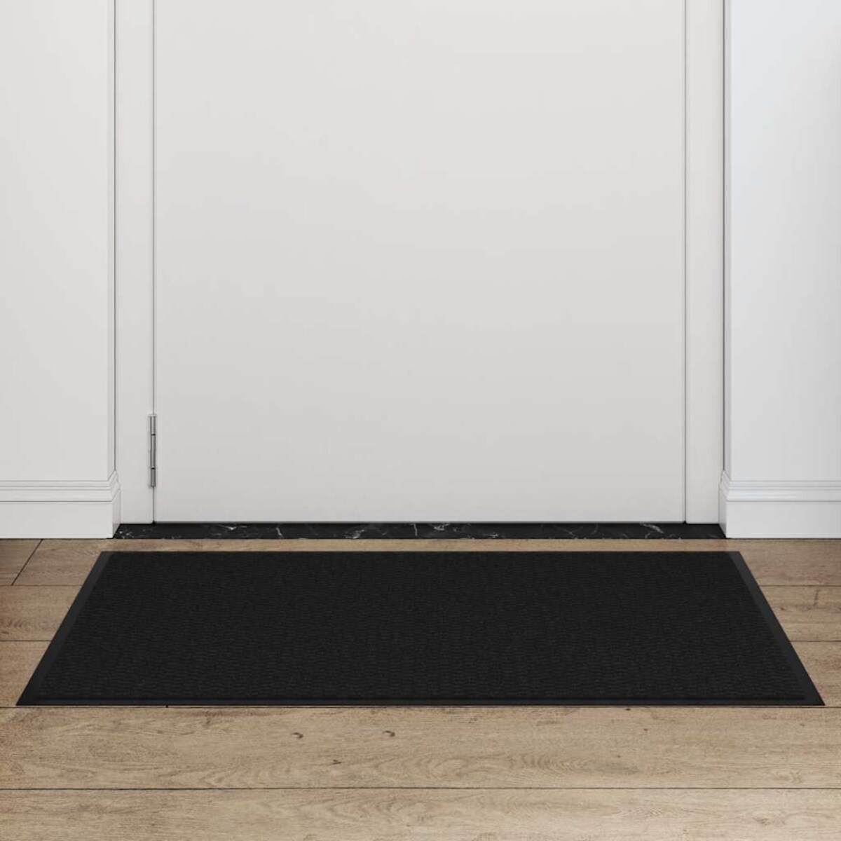 vidaXL Wycieraczka Czarna 60x90 cm