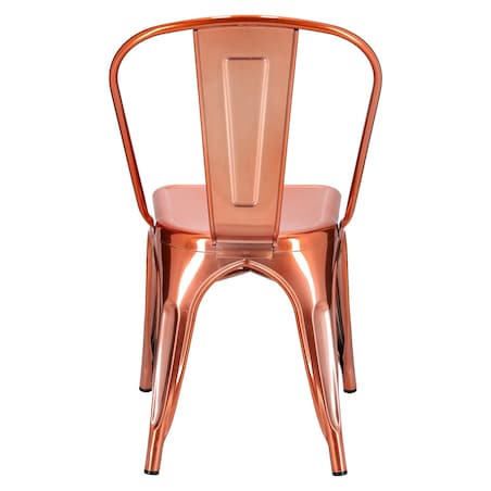 Krzesło Metalove szczotkowane miedziane/rose gold