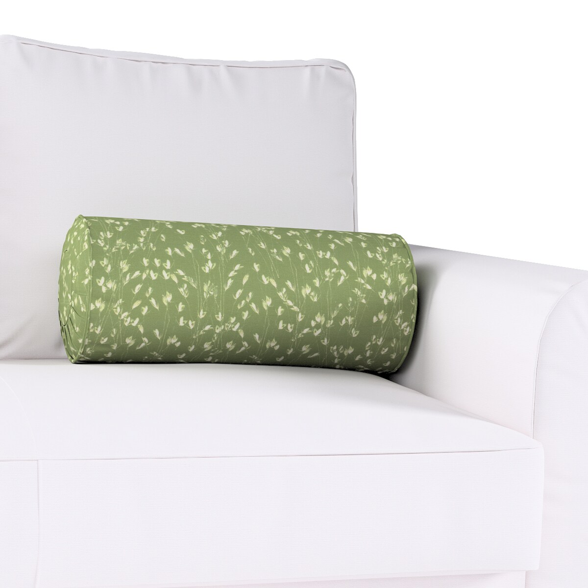 Poduszka wałek z zakładkami, zielony, Ø20 x 50 cm, Gardenia