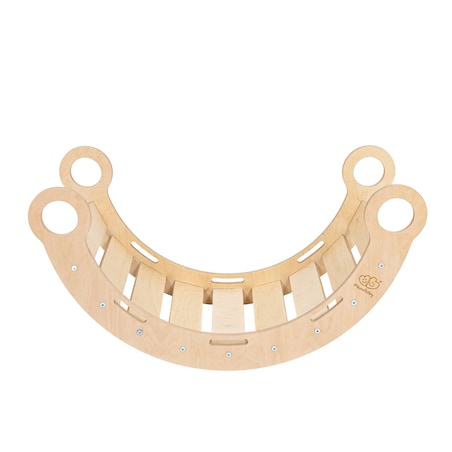 Small Dream Rocker Naturalne Drewno & Zjeżdżalnia