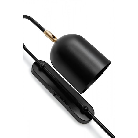 TAKU czarna lampa ścienna / kinkiet