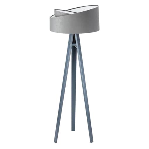 Lampa stojąca GEMSTONE szara/biała/szara