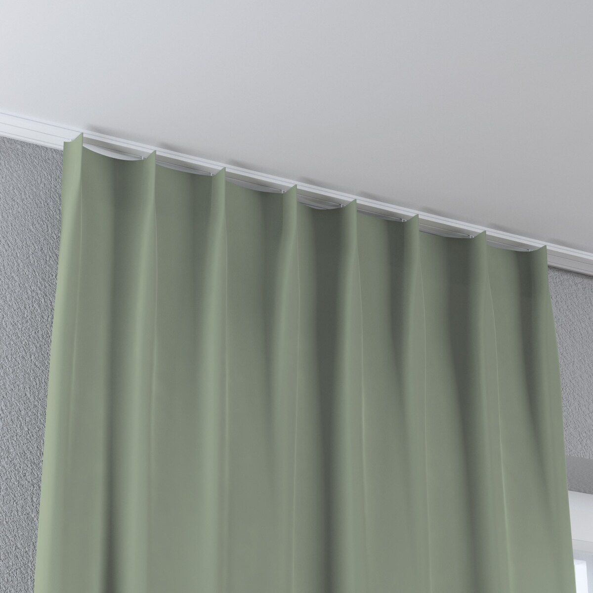 Zasłona na haczykach flex pojedynczych 130x245 szałwiowy