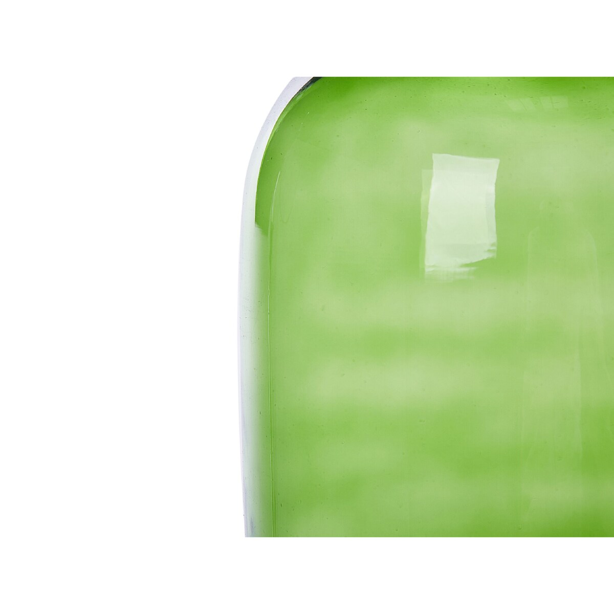 Wazon na kwiaty szklany 31 cm Green PULAO