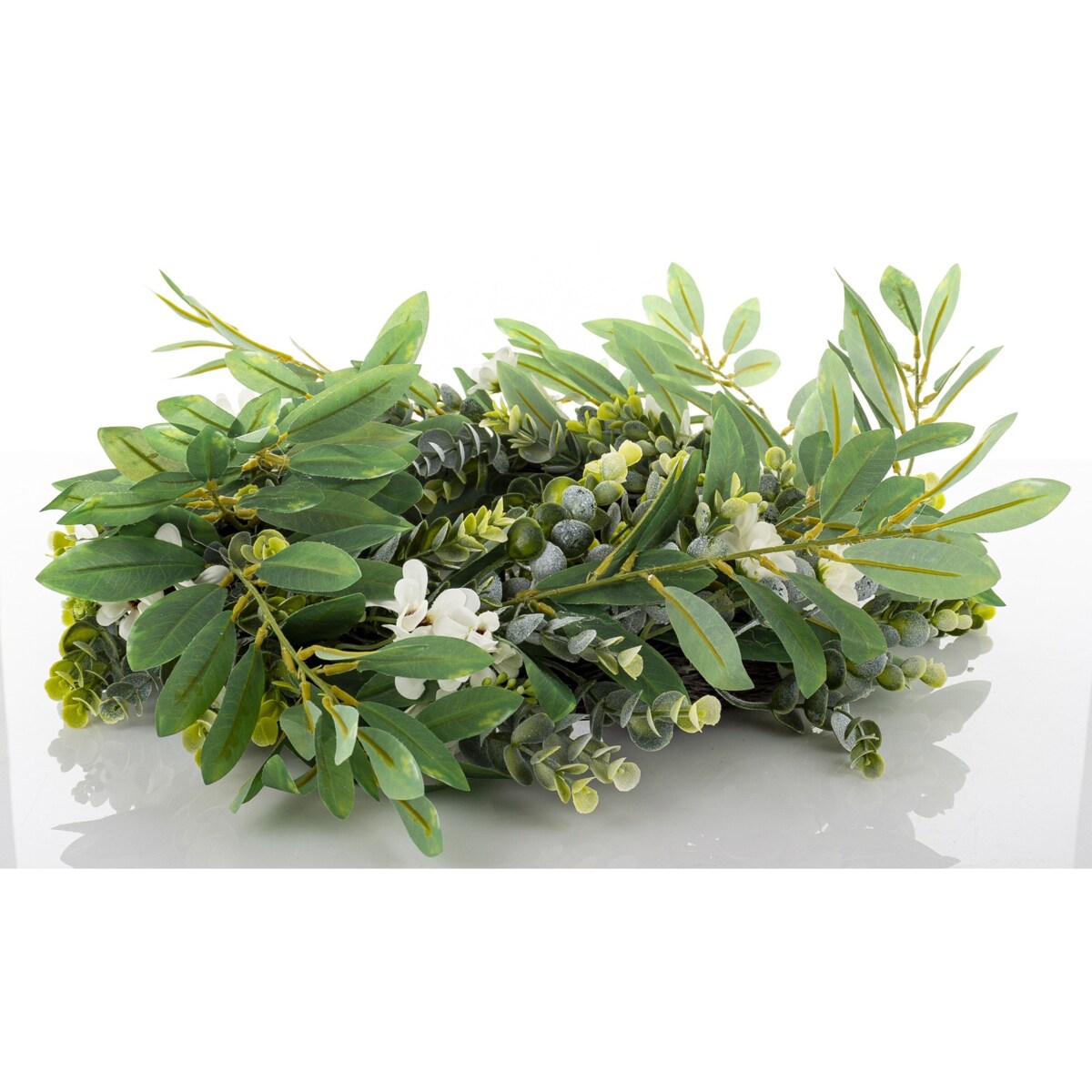 Wianek wiosenny Ø 45 cm PRIMAVERA listki, żółto-zielony