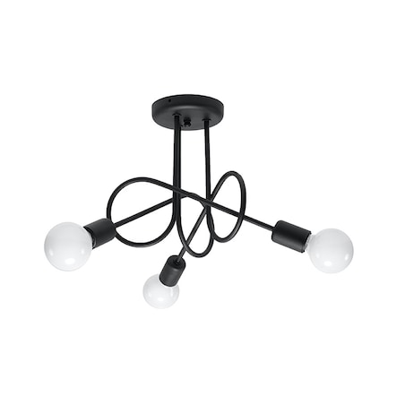 Żyrandol SUPEŁ 3 czarny