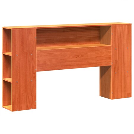 vidaXL Rama łóżka bez materaca, woskowy brąz, 150x200 cm, lita sosna